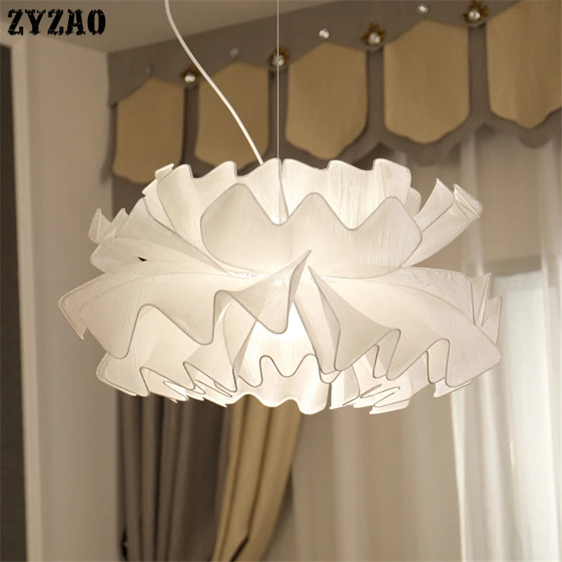 suspension en tissu moderne pour un éclairage romantique nordique - vue 6 sur 12