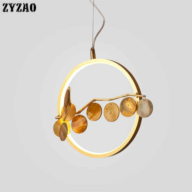 suspension en agate design post-moderne pour intérieur élégant - vue 5 sur 10