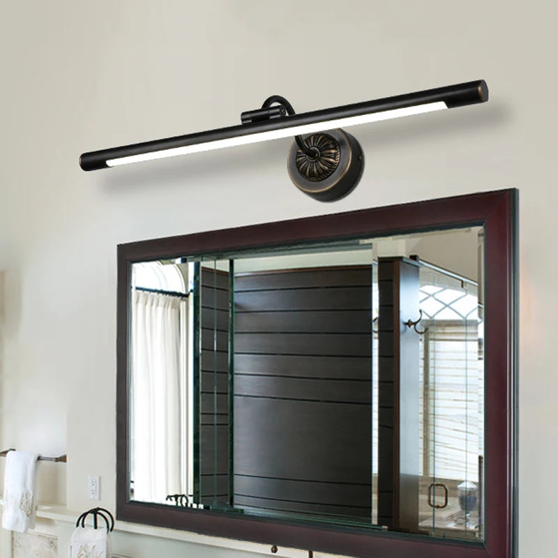 Europe copper bathroom wall mirror light, bedroom vanity cabinet lamp, hotel showcase picture lighting - vue 3 sur 6