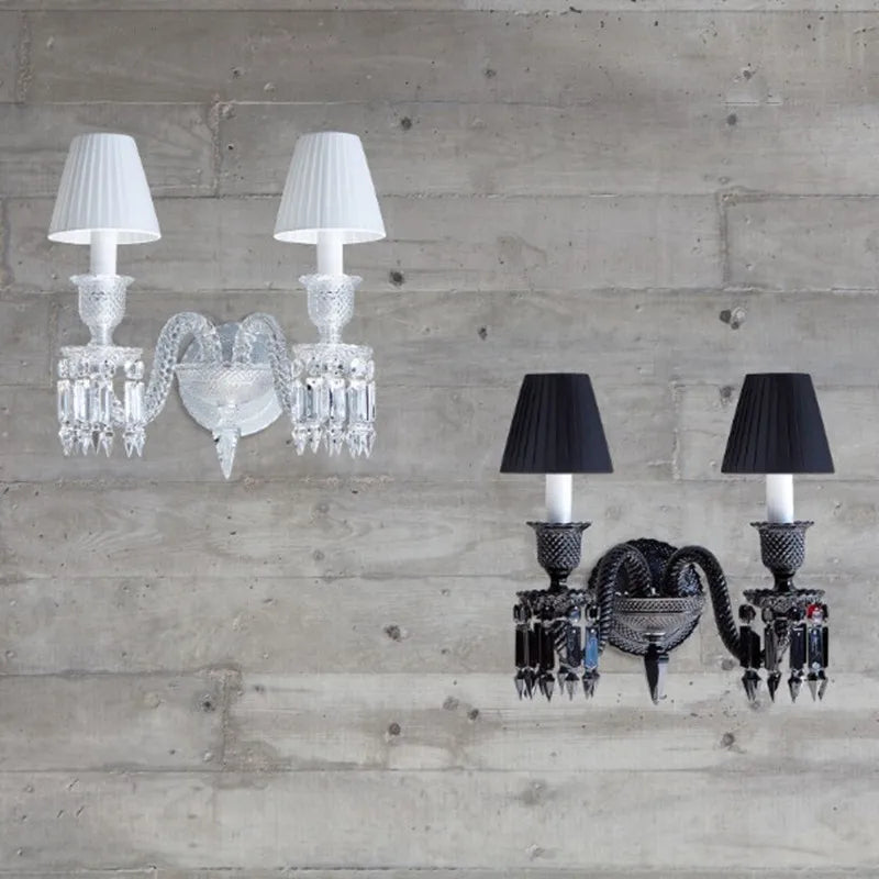 applique murale en cristal pour éclairage intérieur et mariage - vue 2 sur 10