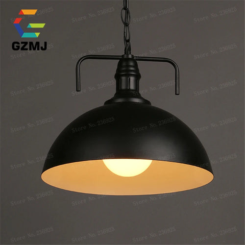 suspension style loft led vintage industriel noir
