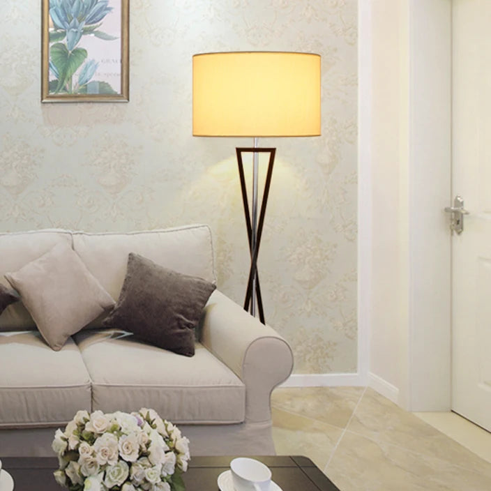 lampadaire led en tissu de fer nordique pour intérieur moderne - vue 4 sur 6