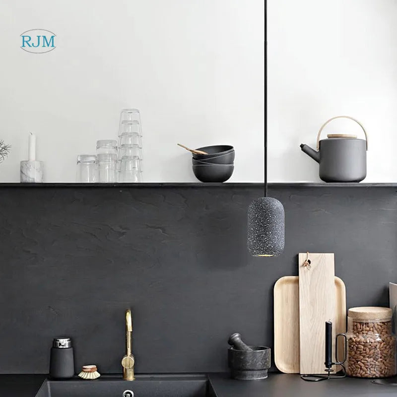 lustre nordique macaron style industriel danois pour bar