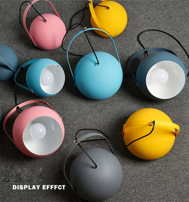 Suspension LED modernes lustre en fil coloré salle à manger Restaurant plafonniers E27 luminaires de décoration de la maison