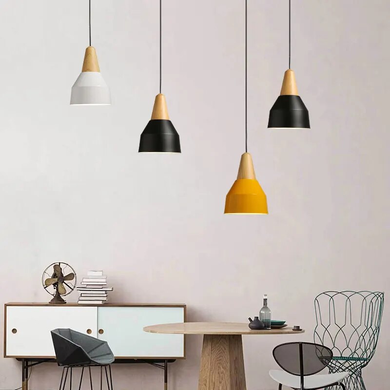 Suspension LED en bois - vue 5 sur 16