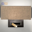 applique murale led nordique en fer et aluminium rotative sans fil