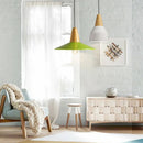Suspension LED en bois