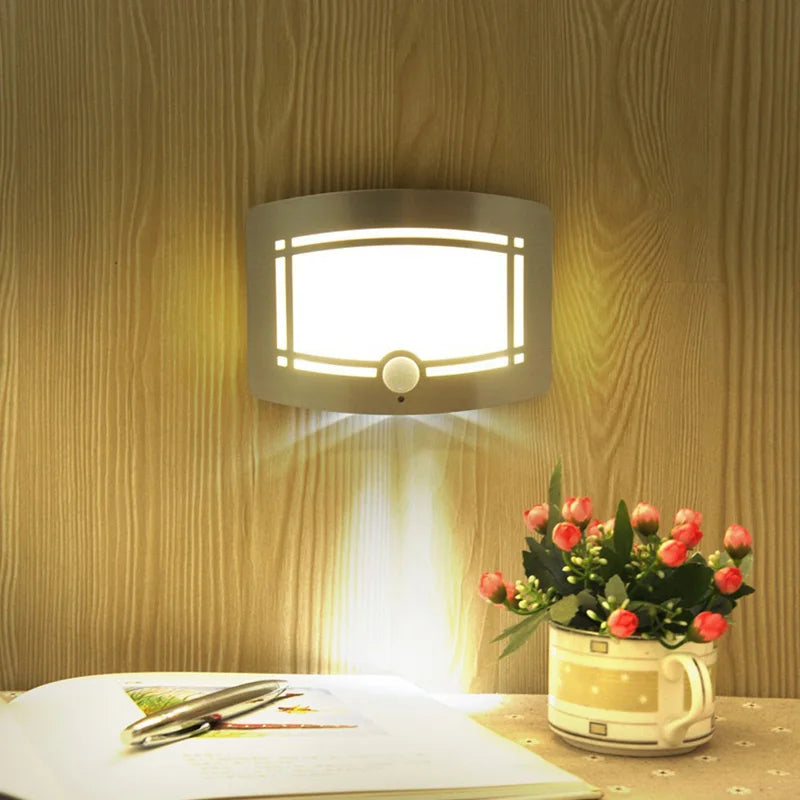 applique murale led avec détecteur de mouvement alimentée par batterie - vue 2 sur 5
