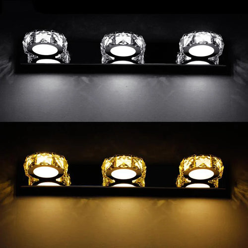 applique murale led moderne en cristal pour décoration