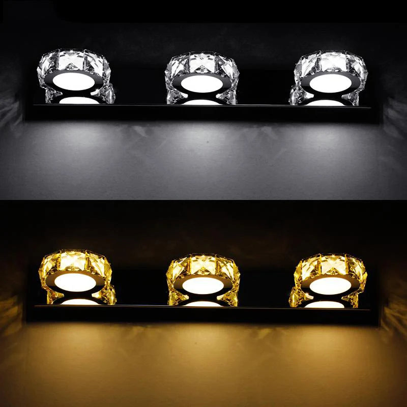 applique murale led moderne en cristal pour décoration - vue 6 sur 6