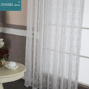 Rideau brodé motif floral style moderne décoratif salon