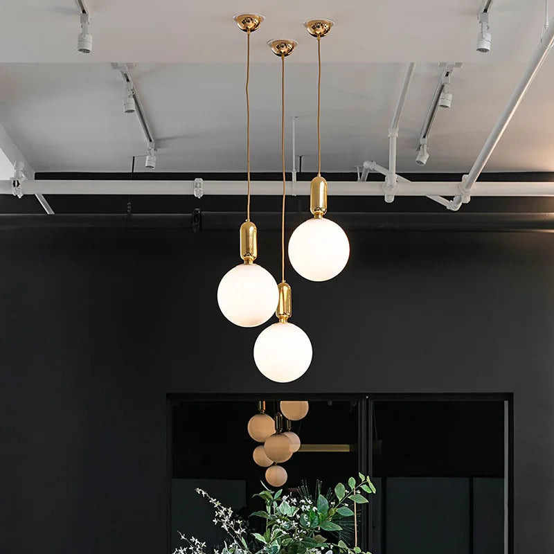 gzmj moderne globe en verre suspension pour cuisine
