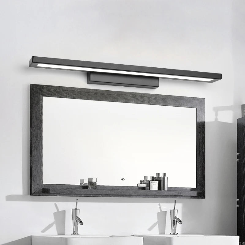 applique murale led étanche moderne miroir lumière décoration - vue 6 sur 8