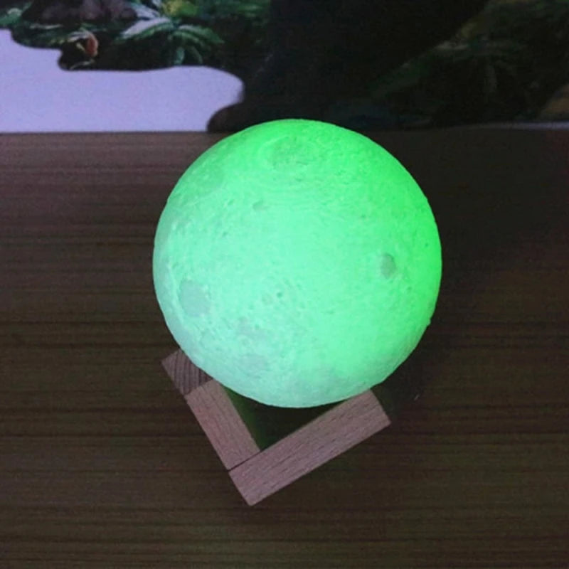 lampe lune 3d rechargeable avec changement de couleur tactile - vue 11 sur 10
