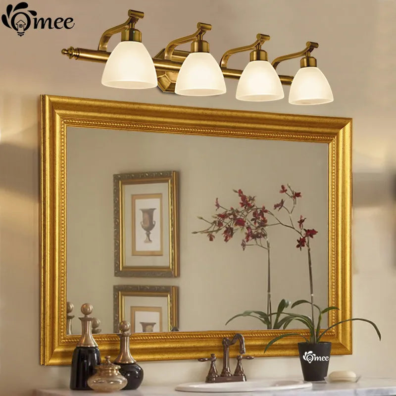 applique murale vintage led avec abat-jour en verre bronze - vue 4 sur 19