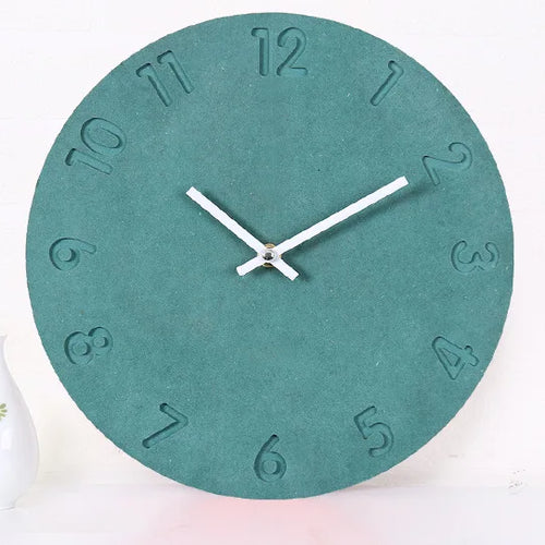 horloge murale numérique en bois design moderne décoration intérieure silencieuse