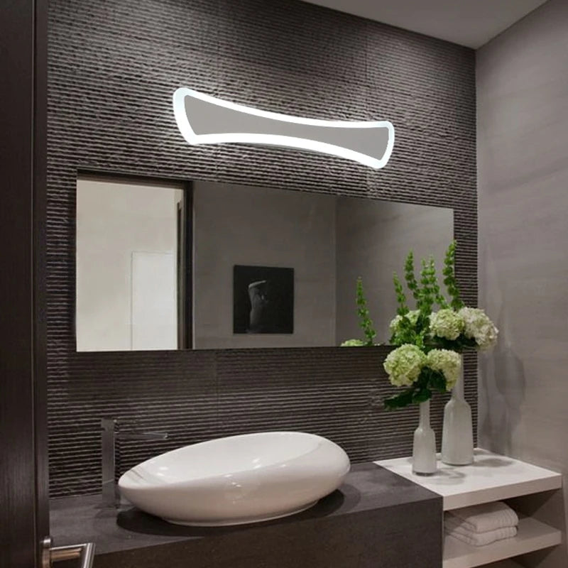 applique murale moderne led pour miroir déco luminaires maison - vue 2 sur 6