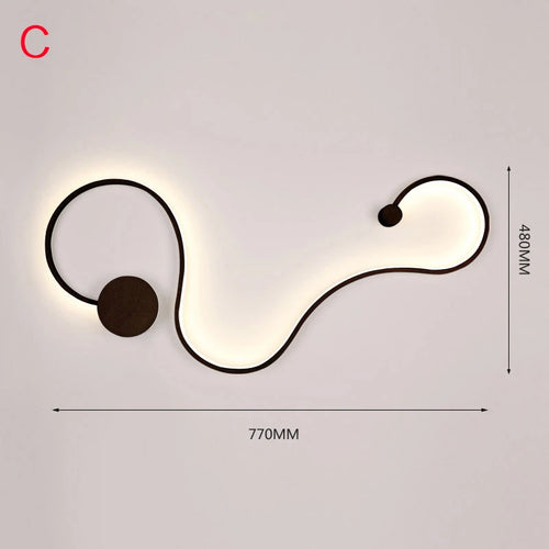 [YGFEEL] Applique murale LED Chambre moderne à côté de la lampe Étude Éclairage de lecture Applique murale Salon Décoration créative Appliques murales