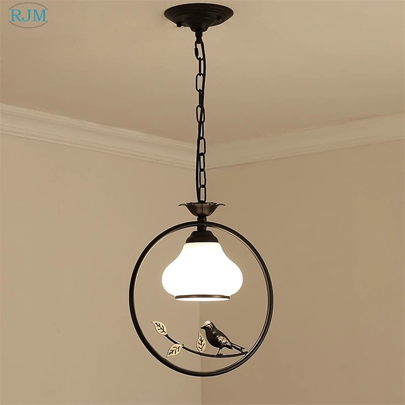Lampe led suspendue fer simple déco intérieur - vue 2 sur 6