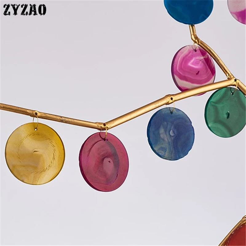 suspension en agate design post-moderne pour intérieur élégant - vue 7 sur 10