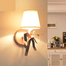 applique murale bow pour chambre de fille abat-jour en tissu