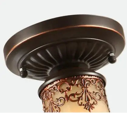 plafonnier Verre Vintage LED éclairage à la maison salon luminaires Luminaire lampara De Techo - vue 5 sur 6