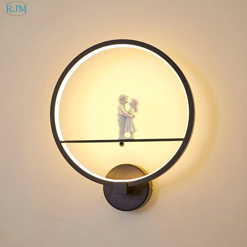 applique murale led moderne en fer pour événements romantiques