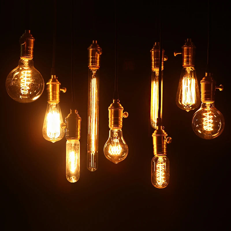ampoule rétro vintage à incandescence pour décoration intérieure