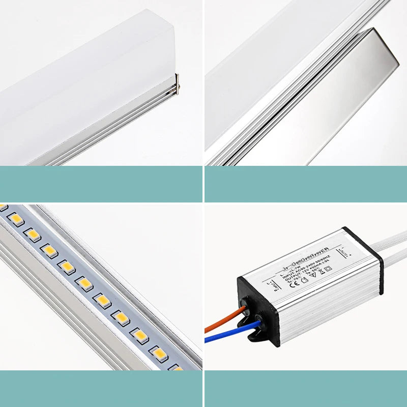 applique murale moderne led pour miroir lumineux - vue 5 sur 5