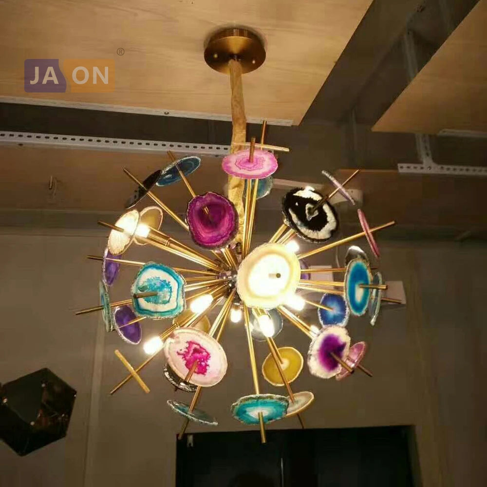 suspension design en agate de fer pour intérieur élégant - vue 4 sur 6