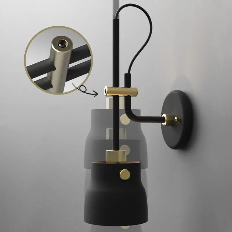 Applique led vintage fer loft bar salle bain chambre