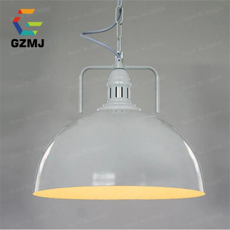 suspension style loft led vintage industriel noir - vue 5 sur 12