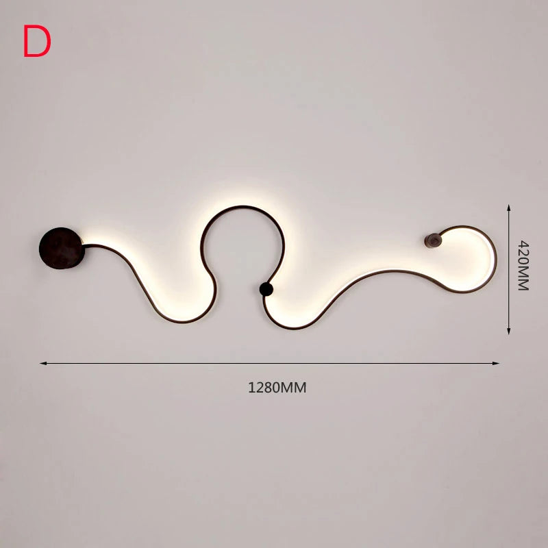 [YGFEEL] Applique murale LED Chambre moderne à côté de la lampe Étude Éclairage de lecture Applique murale Salon Décoration créative Appliques murales - vue 6 sur 14