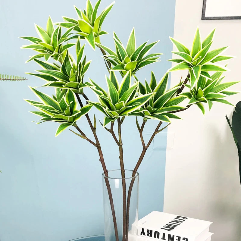 grandes branches de lys artificiels avec feuillage réaliste pour décoration