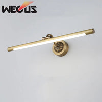 Europe copper bathroom wall mirror light, bedroom vanity cabinet lamp, hotel showcase picture lighting