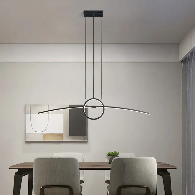 Suspension LED moderne créatif suspension maison intelligente Alexa - vue 5 sur 8