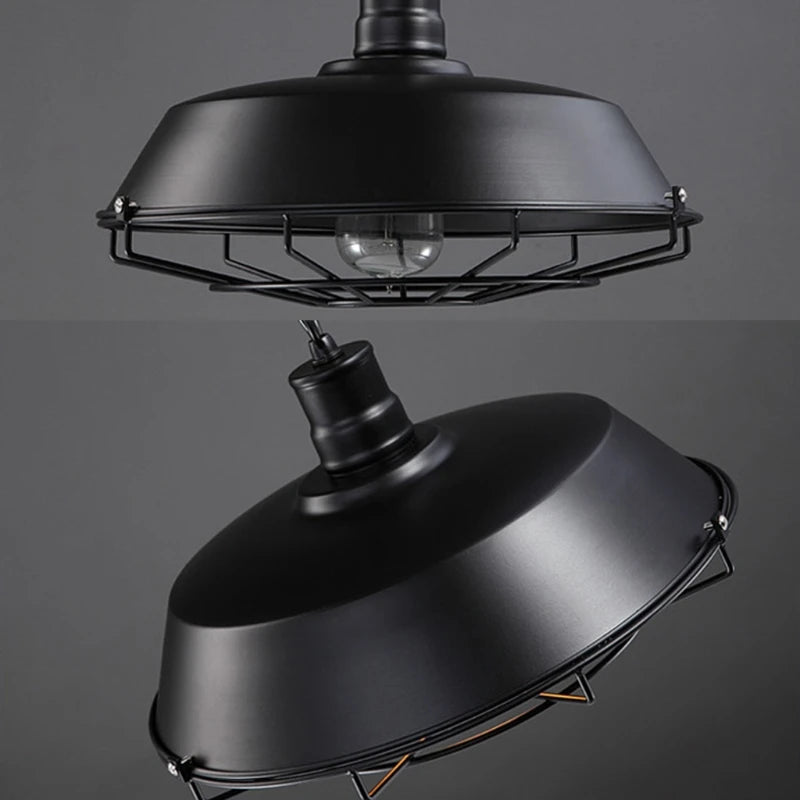 Suspension Loft Style Vintage cage industrielle rétro