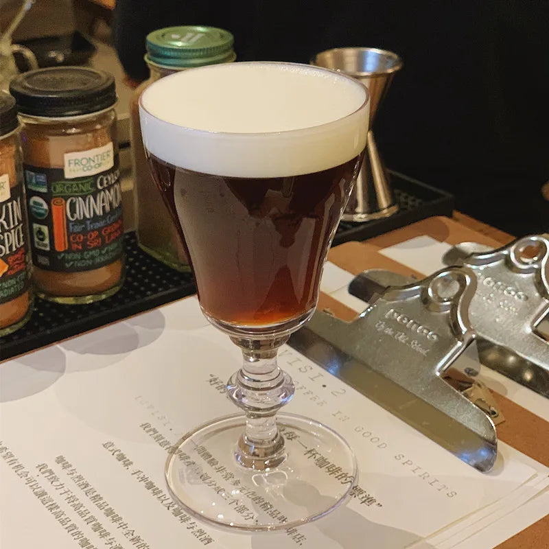 Lot 2 verres irish coffee design creatif - vue 7 sur 7