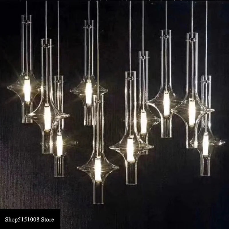 Suspension post-modernes en verre de luxe nordique - vue 5 sur 12