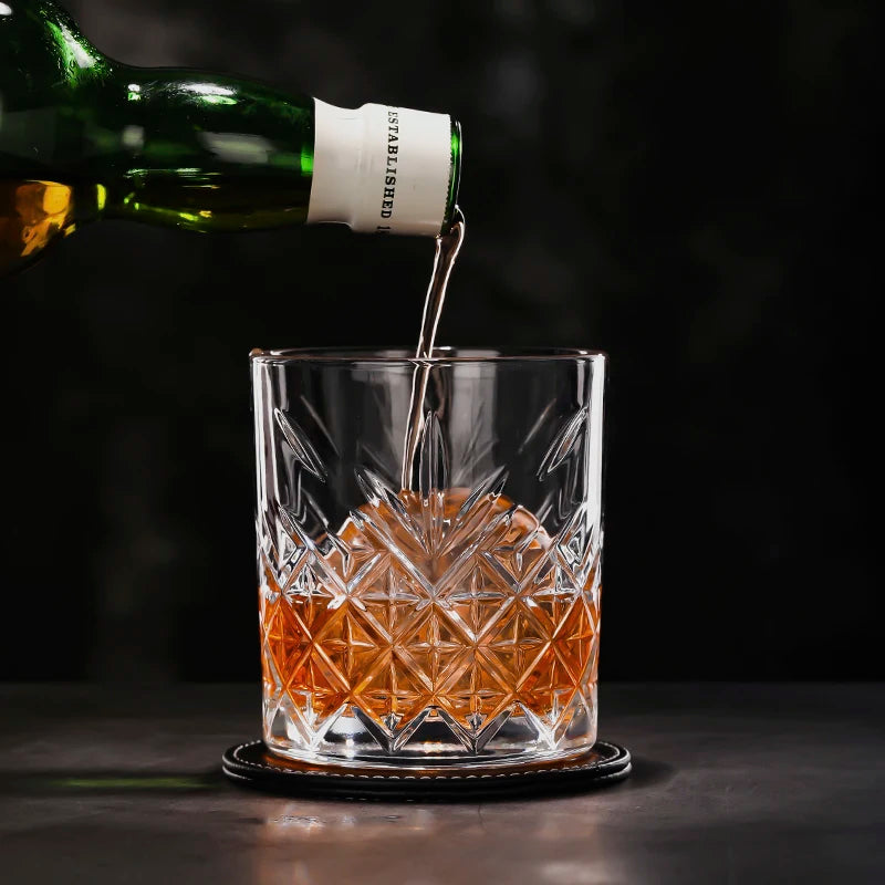 Verres whisky old fashioned motifs texturés lot 4 - vue 6 sur 7