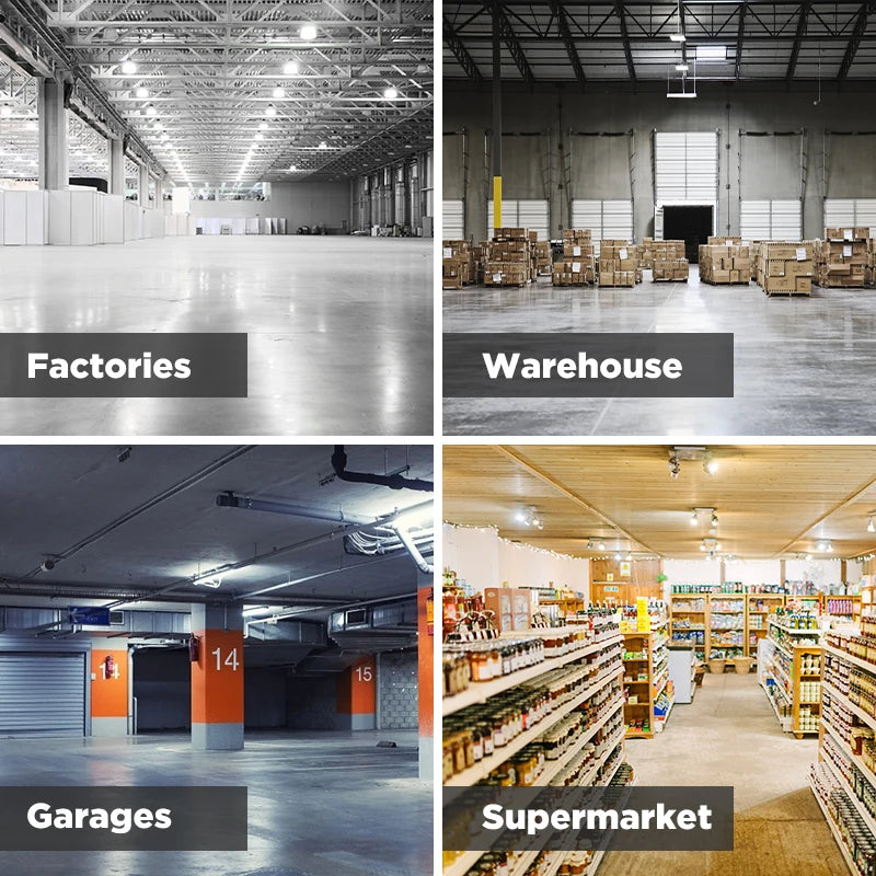 ampoule led moderne haute puissance pour éclairage industriel et garage - vue 7 sur 15