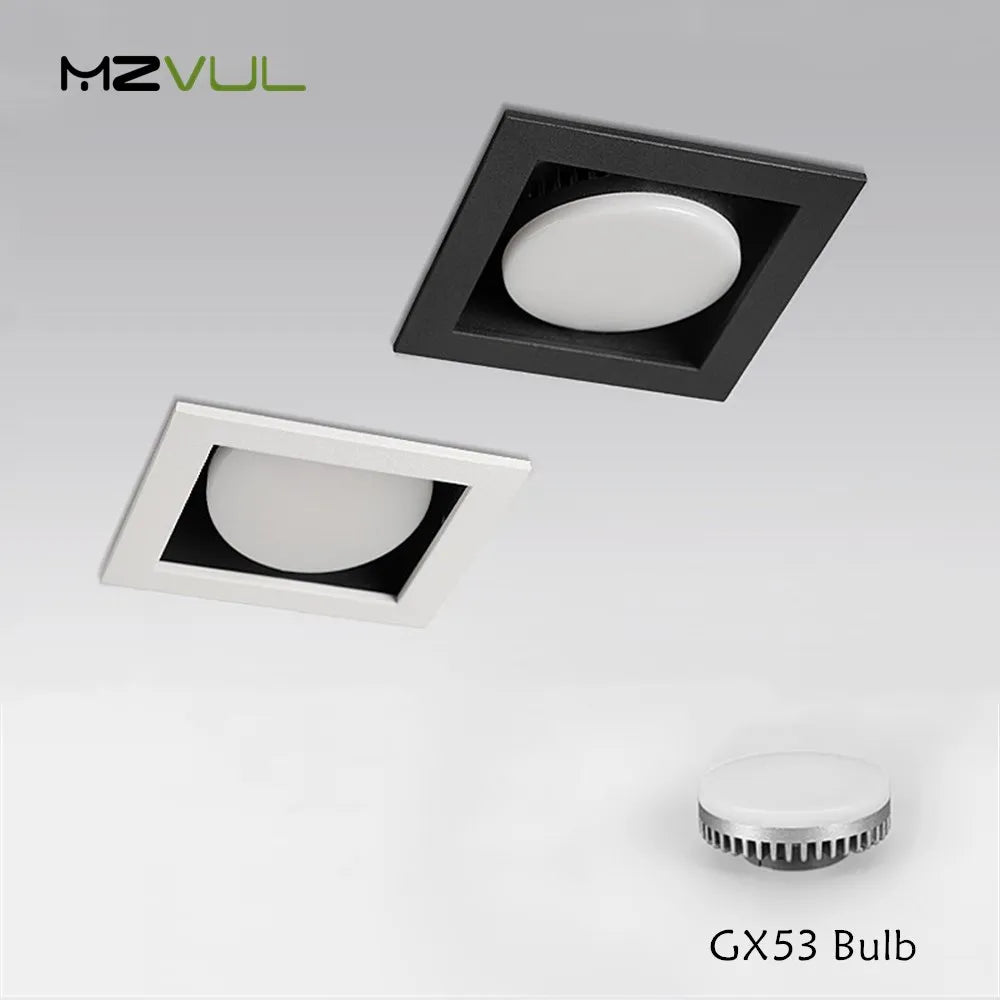 ampoule led gx53 encastrée downlight remplaçable pour éclairage