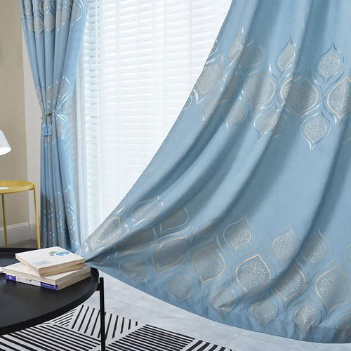 Rideau occultant floral moderne pour chambre ou salon