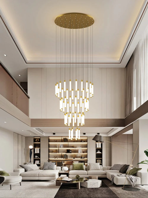 lustre led moderne en forme de branche pour maison et escalier