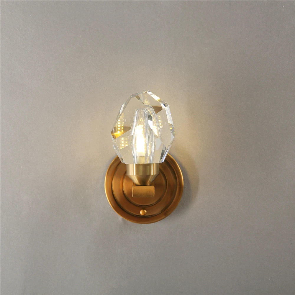 Applique murale LED cristal nordique diamant - vue 4 sur 8