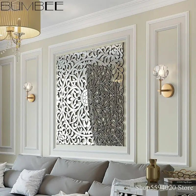 applique murale en cristal postmoderne pour décoration intérieure élégante - vue 3 sur 10