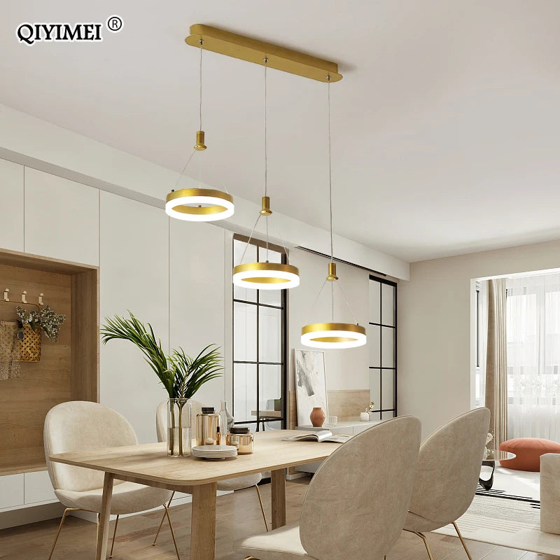 suspension led luminaire acrylique avec télécommande lampara abajur - vue 5 sur 11