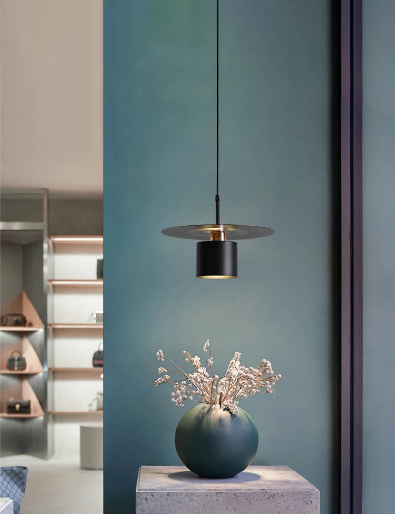 suspension créative à led design moderne en fer