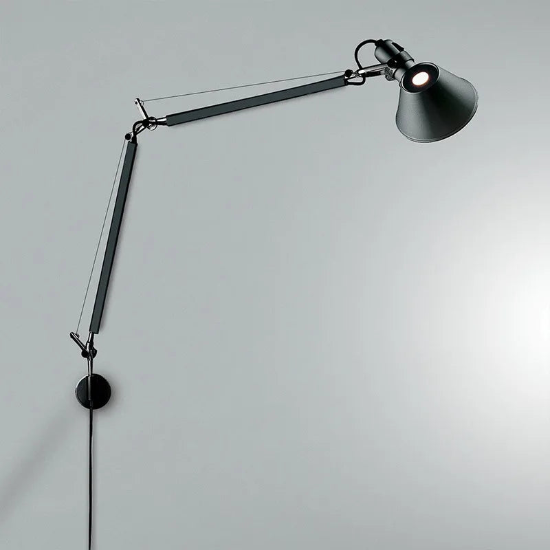 applique murale led moderne à bras long pliable et réglable pour lecture - vue 4 sur 16