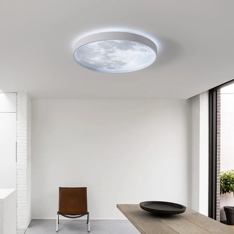 Plafonnier LED rond à nuages